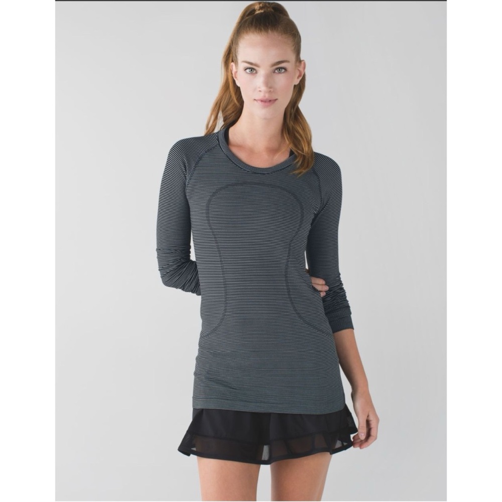 Lululemon Swiftly Tech Long sleeve Crew Neck Shirt Activewear Running Sz 8